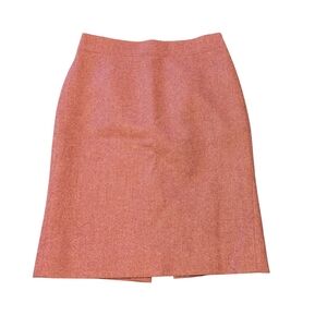 J. Crew No 2 Wool Blend Pink Pencil Skirt, 2P